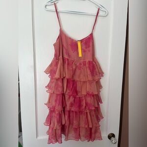 Alice + Olivia Tiered Ruffle Mini Dress